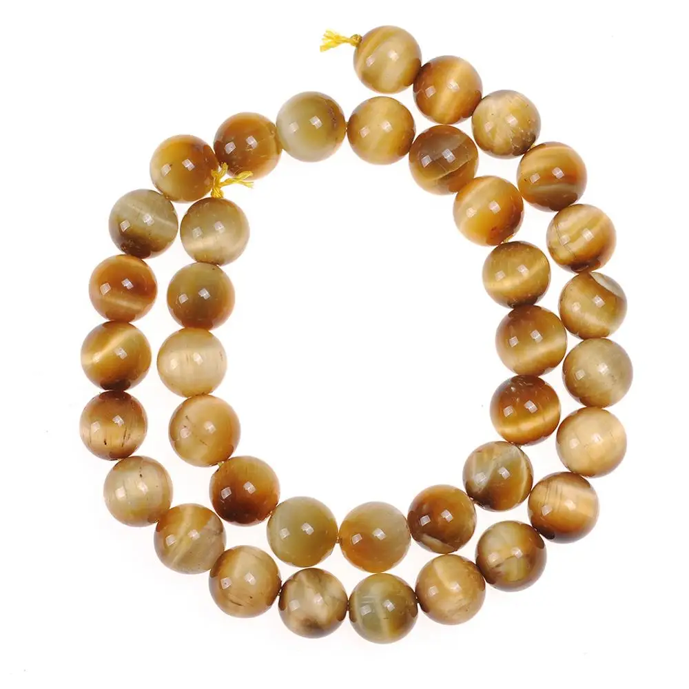 4/6/8/10/12/14mm Natural Tiger Eye Beads Round Loose Beads Stone Beads For DIY Necklace Bracelet DIY Jewelry Making