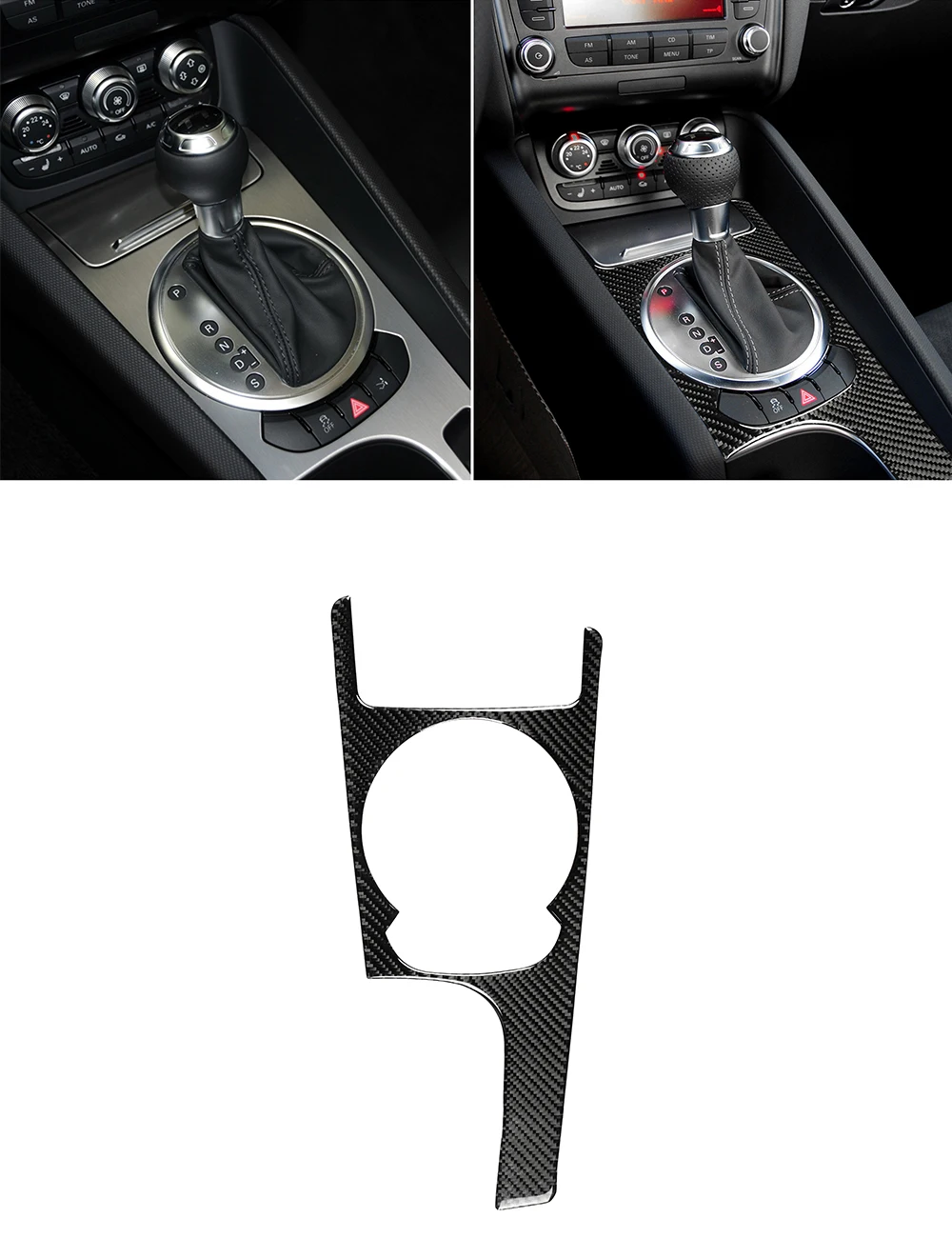 

Carbon fiber Car Gear Shift Panel Cover Trim Decorative Cover for 2008-2014 Audi TT 8n 8J MK123 TTRS