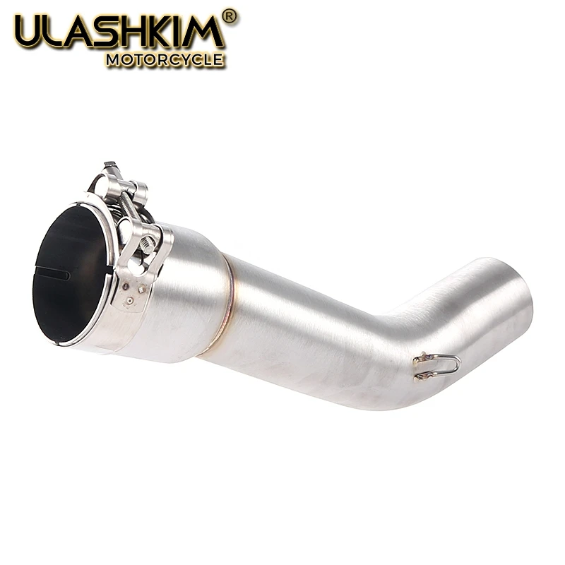 Motorcycle Exhaust Pipe Escape Muffler Middle Link Slip On For YAMAHA FZ1 N S F FZAER FZ1N FZ1000 ZX1000 2005 To 2016