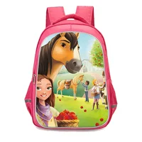 Mochila Escolar informal con estampado de Spirit Riding para niñas, bolsa Escolar para adolescentes, mochilas impermeables de nailon para niñas