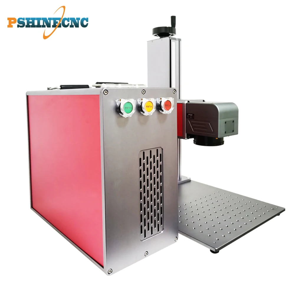 Pshinecnc personalizzato colore mopa laser a fibra macchina di marcatura 20 watt 30watt