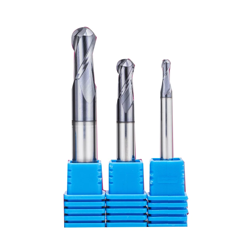 45° Alloy Ball Cutter 2 Flute Carbide Ball End Mill D6-20mm 150L