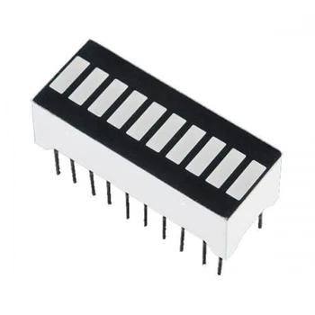 10 segmentli kırmızı mavi yeşil ışıklı çubuk Led ekran modülü, LED dijital tüp 20 pins 8 karakter 25x10mm DIY LED ekran Arduino için