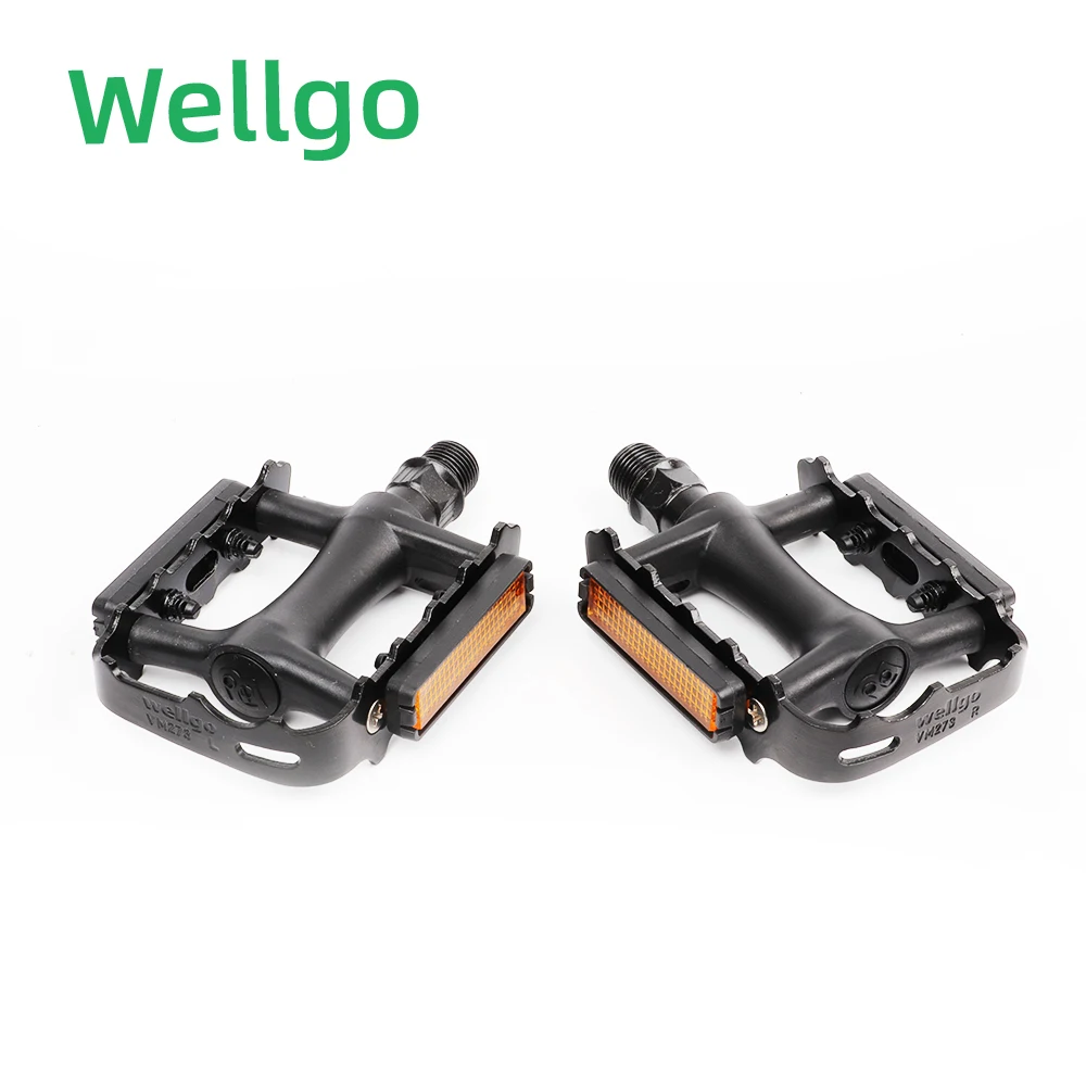 MTB WELLGO Double VM273 Pedal Mountain Bike Bearing pedals Bicycle Anti-skid Treadle Accessories Aluminum Alloy Parts