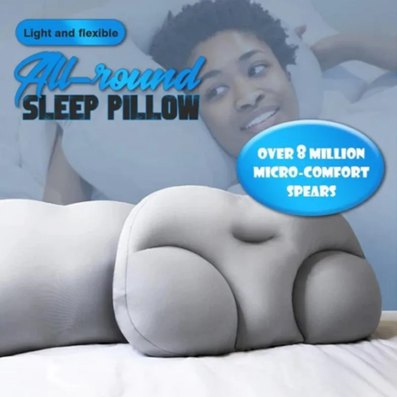 Deep Sleep Addiction 3D Pillow Ergonomic Washable Bedding Travel Neck Head Rest Cushion With Micro Airballs Filling Cozy Pillows