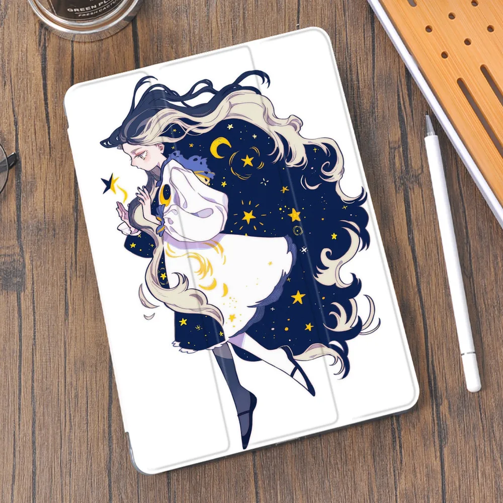 Anime Girls Case for iPad Pro 11 2021 8th Generation Air 4 With Pencil Holder Mini 5 10.2 7th Air 2 3 Pro 10.5 9.7 5th 6th Coque