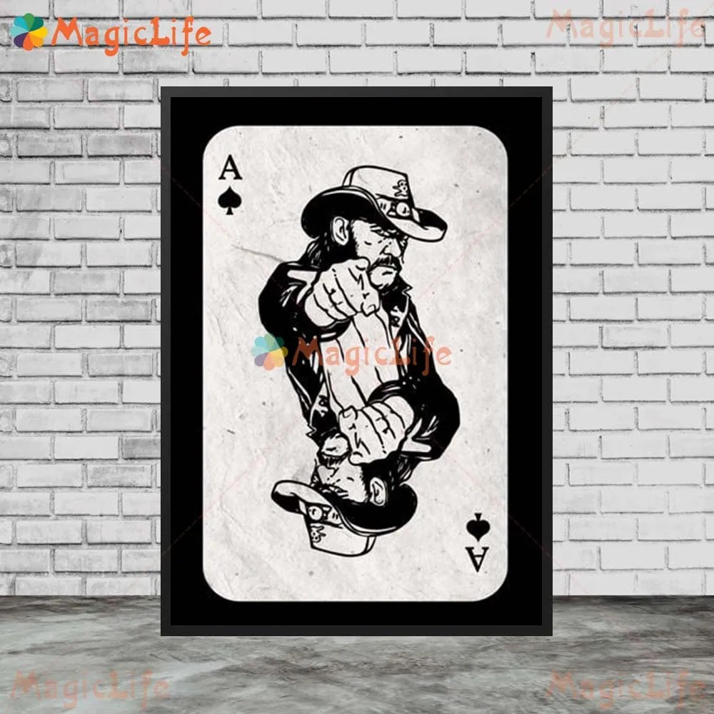 

Abstract Portrait Poker Playing Cards Wall Pictures For Living Room King Queen Nordic Poster Wall Art Canvas Painting Unframed