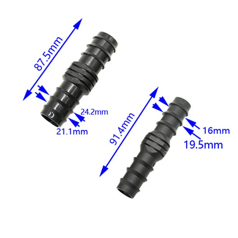 DN15 DN20 wąż ogrodowy złącze kolczaste 20mm 25mm 2-drożny wąż do nawadniania złącze rury 4szt