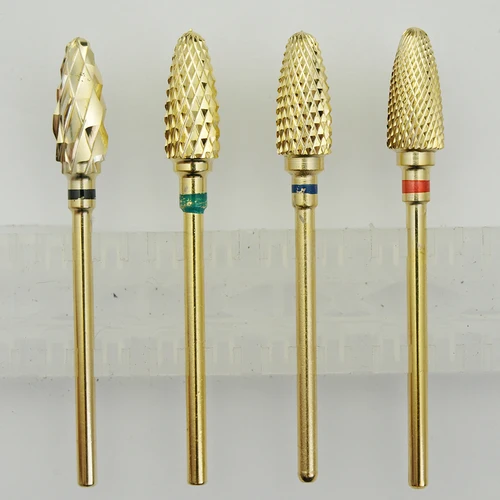 Imagen 1 del producto ¡Nuevo! Gold Pro-broca de carburo para uñas, Lima eléctrica de calidad, broca de carburo grueso de 3/32 pulgadas, lima de uñas de alta calidad