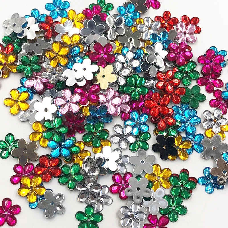 12mm 100pcs/lot Snowflake Loose Rhinestones Sew-on Apparel Shoes Bags Sewing Accessories DIY Crafts