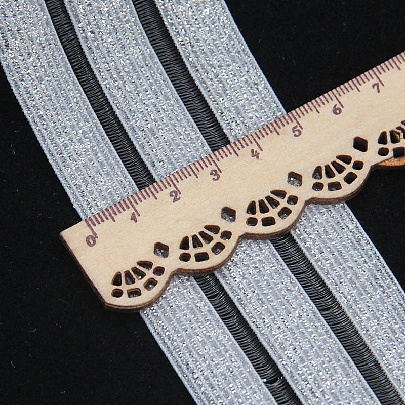 50mm 90mm argento oro larghezza 5cm 9cm fascia elastica Glitter maglia indumento ragazza vestito abbigliamento donna cucito fai da te fatto a mano