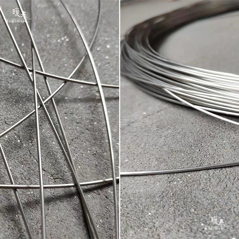 1.5mm Silver Steel Wire Metal Designer Accessories Arbitrary Folds DIY Modeling Contour Flower Handmade Decor