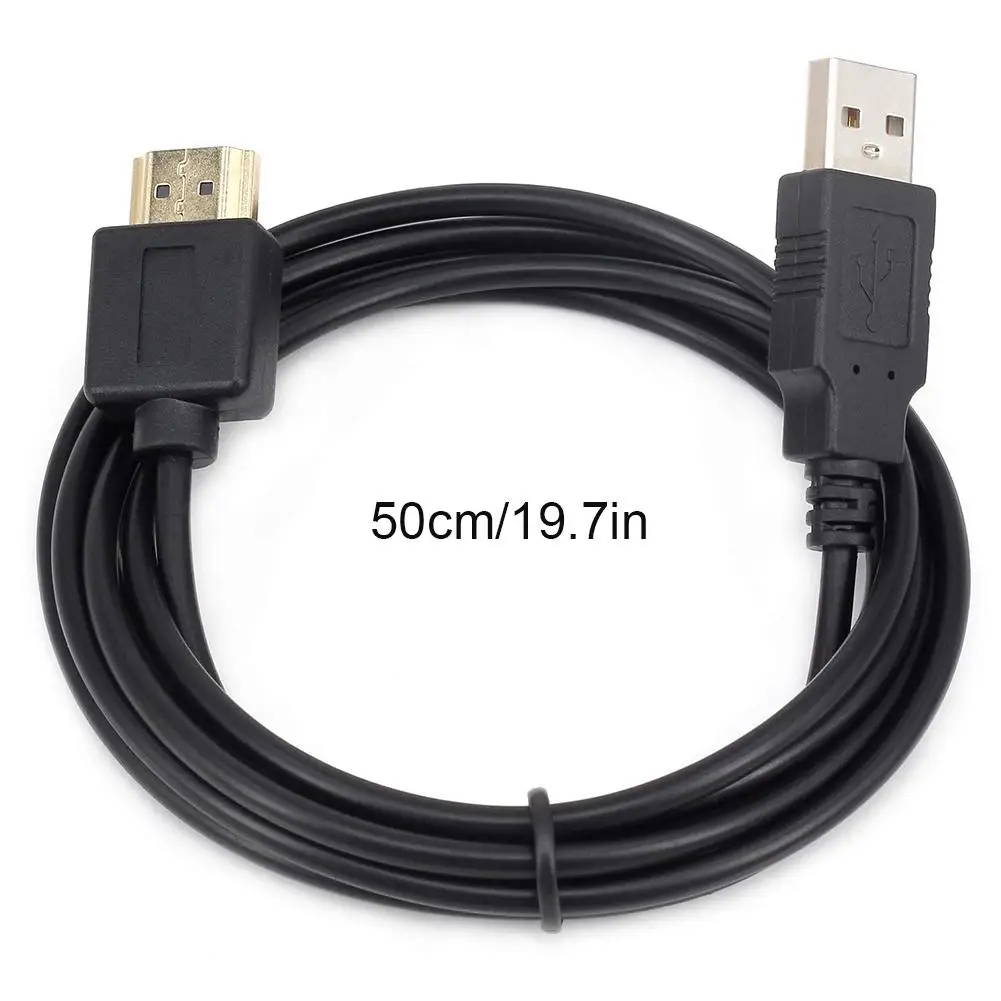 Laptop USB Power Cable To HDMI-compatialble Male To Male Charger Charging Cable Splitter Adapter For Smart Devicer Accessories