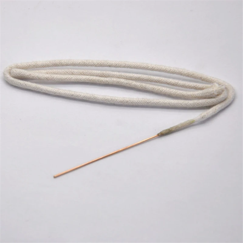 38cm Cotton Core Wicks With Metal Needle Replacement For Zippo Zorro Kerosene Lighter & Most Petrol Lighters DIY Repair Gadget