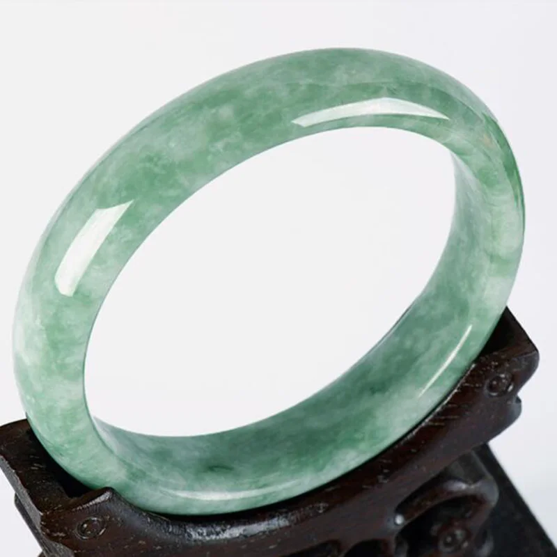 Real Grade A Natural China Jade Bangle Bracelet Charm Jewellery Fashion Accessories Hand-Carved Emerald Bangles Lady  Party Gift