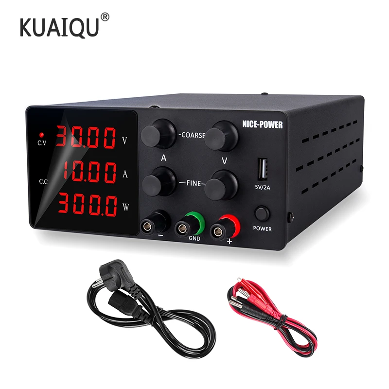 

Laboratory Power Supply 30V10A Current Regulator Switch Power Supply Adjustable Voltage Regulator Bench Source Digital 60V5A