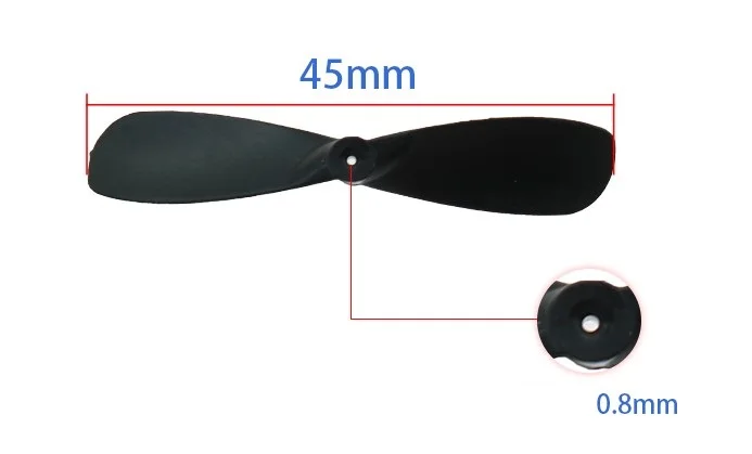 4/8/20PCS 46mm 4.6cm Props Mini Propellers Blades Props A B For 0.8mm Shaft R/C Spare Parts Access Small Mini Quadcopter Drone