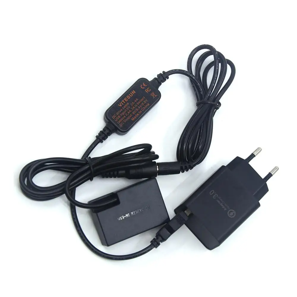 QC 3.0 szybka ładowarka przewód zasilający USB LP-E17 imitacja baterii DR-E18 dla Canon EOS 750D Kiss X10 T7i T6S 77D 760D 800D 200D RebelSL2