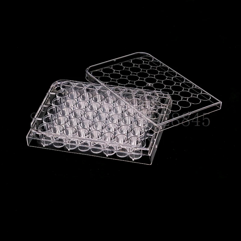 5pcs 6/12/24/48/96/384 hole Disposable Cell Culture Plate Bacterial Culture Plate Enzyme Label Plate Sterilization Packaging  TC