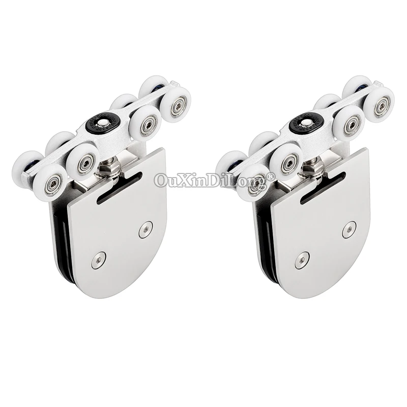 1PCS Stainless Steel Sliding Door Pulley Door Roller Load Bearing 120KG Glass Door Hanging Wheels Hanging Track Pulley FG561