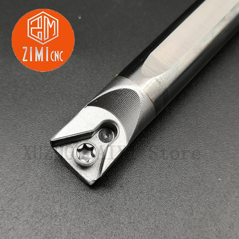 Eixo de perfuração antivibração, eixo fino de giro pequeno, extendido, furo interno, cnc, c10k/c12m, stfpr11/09 c10k