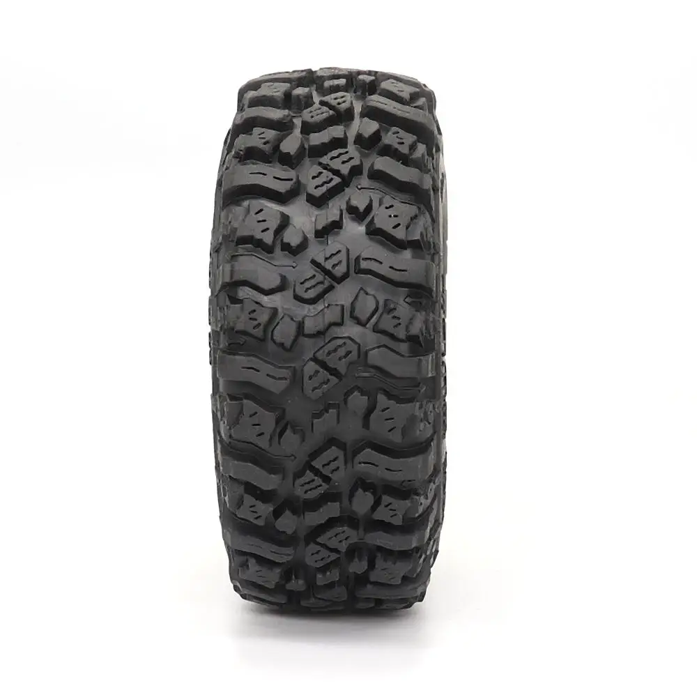 1/4PCS 115MM Rubber Mud Grappler Tires for 1:10 RC Crawler Axial SCX10 SCX10 II 90046 90047 TRX-4 Defender G500 TRX-6 G63