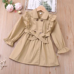 2023 New Spring Windbreaker Jacket Children Outerwear Kid Clothes Girl Coat Children Clothes For 2-6 Years