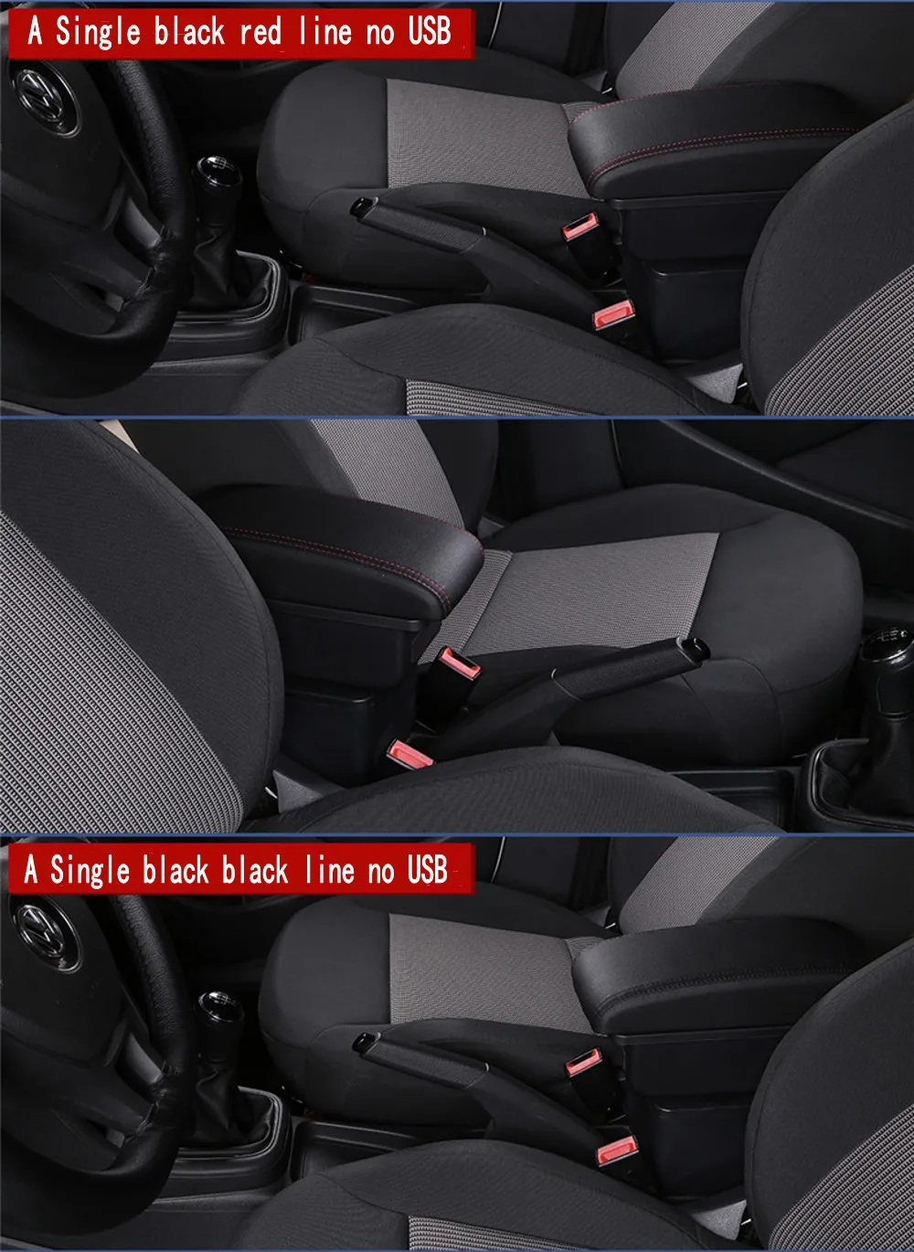 Boîte d'accoudoir pour Peugeot 206 207 CC Cabrio, repose-coude, Console centrale, mallette de rangement, accessoires avec porte-gobelet, Port USB  34