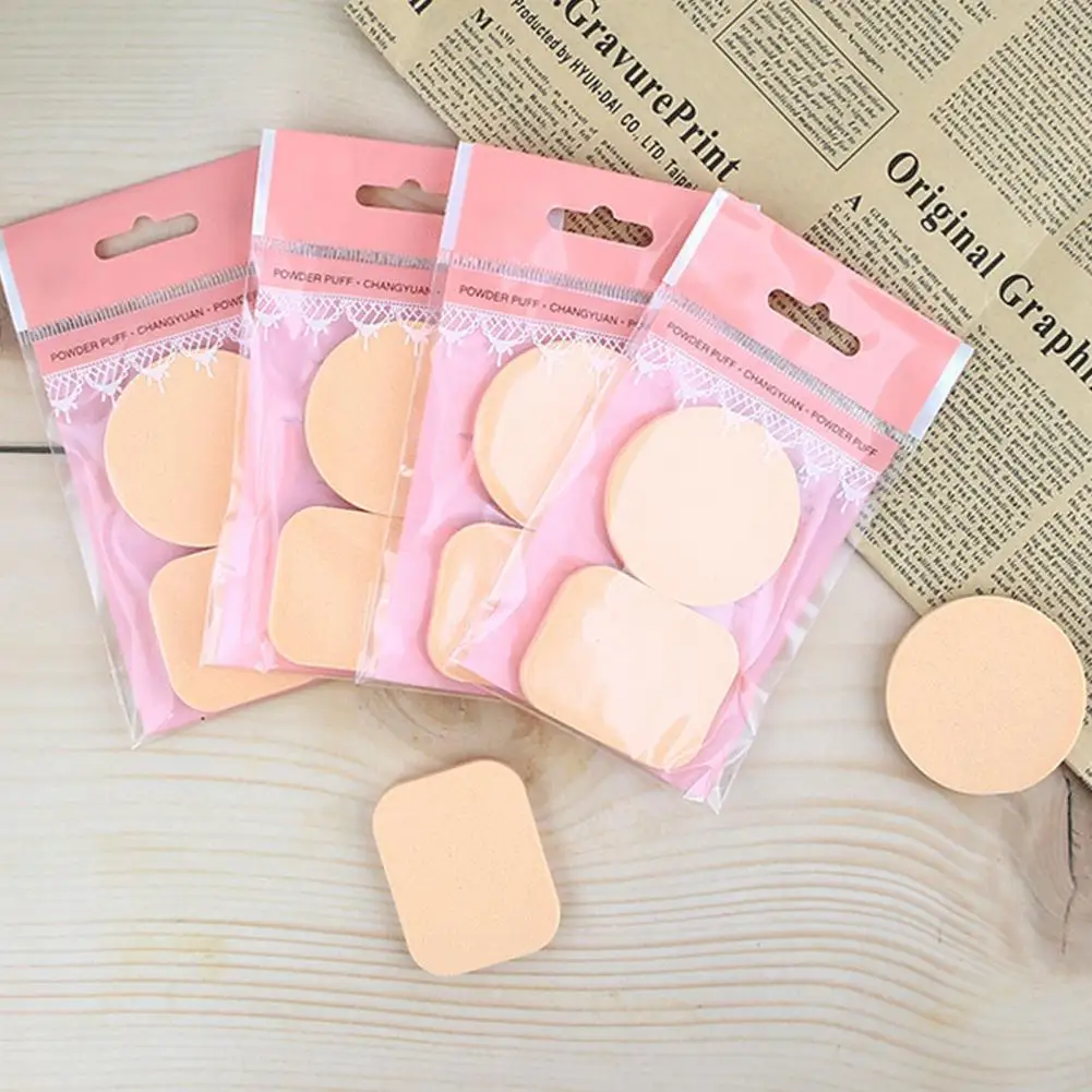 2Pcs/Set Wholesale Powder Puffs Soft Wet Dry Dual Use Sponge Foundation Puff Cosmetic Puff Makeup Tools