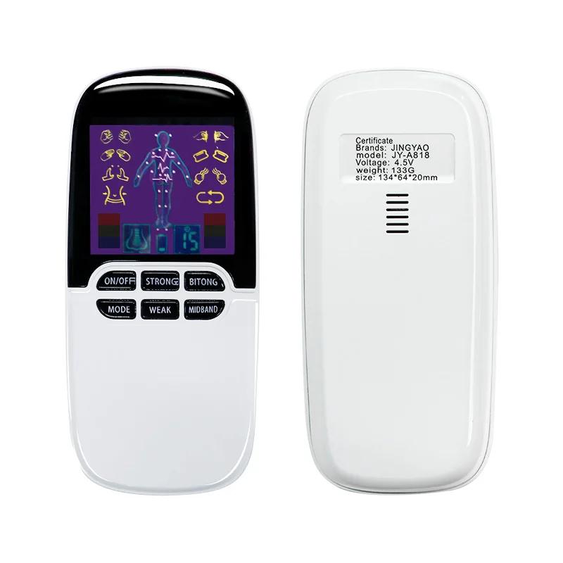 Masajeador de pulso electrónico Tens, EMS estimulador muscular, máquina de alivio del dolor, terapia de mioestimulador para quemador de grasa