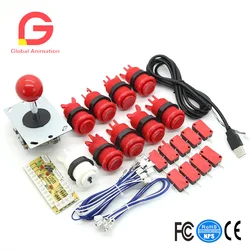 arcade game joystick, DIY arcade kit, push button, USB controller, zero delay encoder, USB interface, Happ Micro switch,