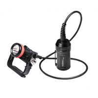 ORCA D620 Primary Canister Light 2700-Lumens CREE LED Scuba Diving Light 150-Meter Waterproof Search Night Tech Dive Light