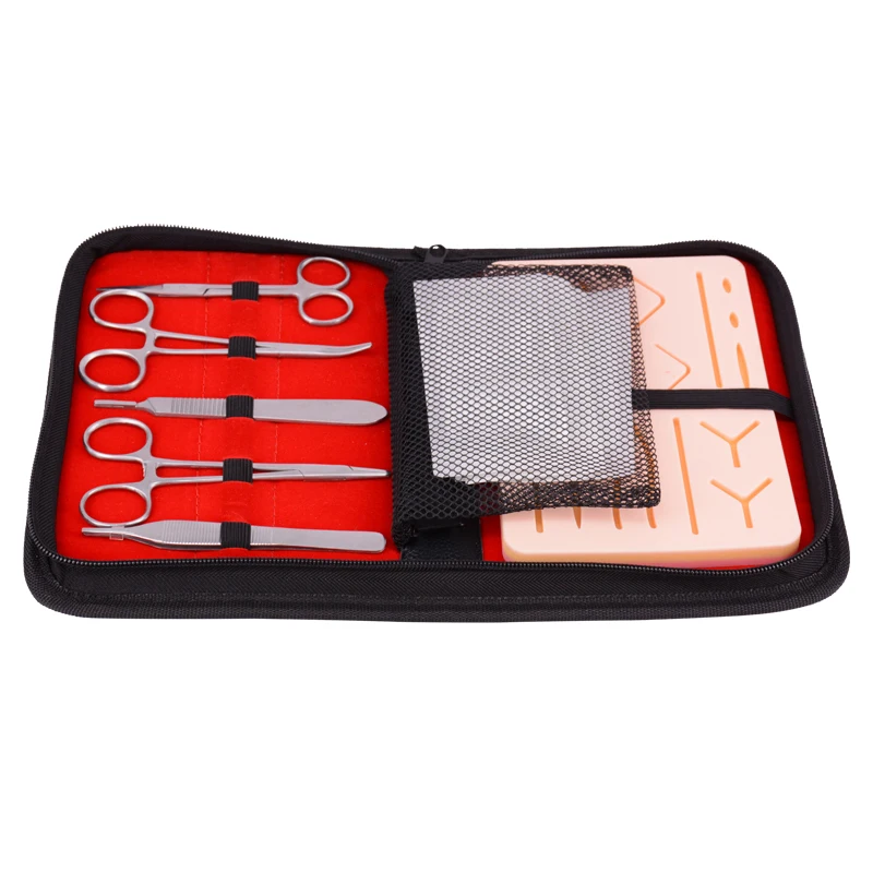 

Complete All In One Suture Practice Kit with Suture Training Pad, Tools, Sutures