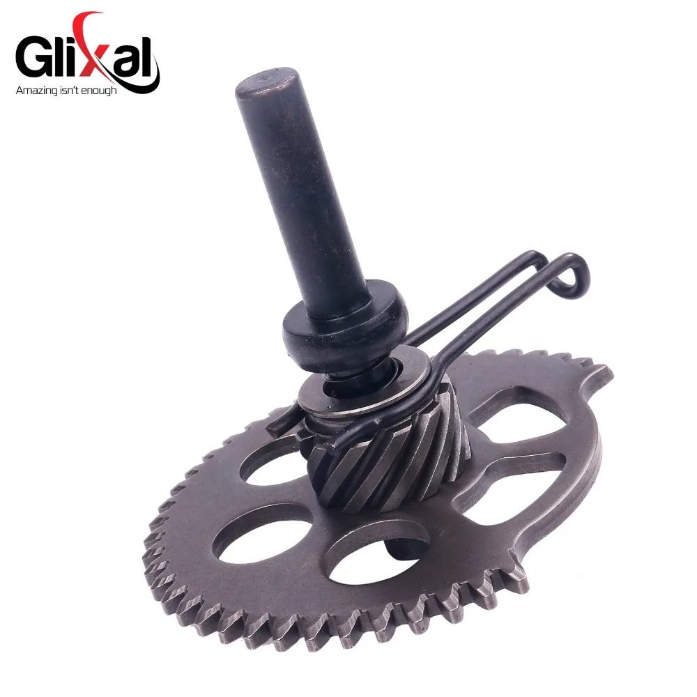 Glixal GY6 125cc 150cc Engine Kick Start Idle Gear Shaft Sprocket for Chinese Scooter Moped Go Kart Quad ATV 152QMI 157QMJ