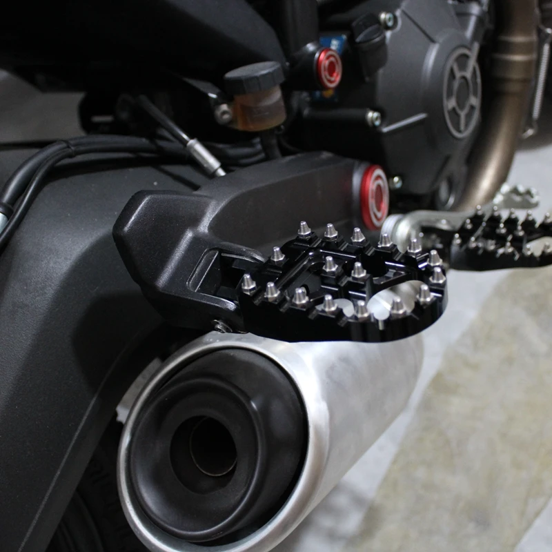 Motorcycle Sport Bike Non-slip Front After Footpeg Footrest Pedal Foot Peg Rest For Ducati Scrambler 800 400 1100 2013-UP