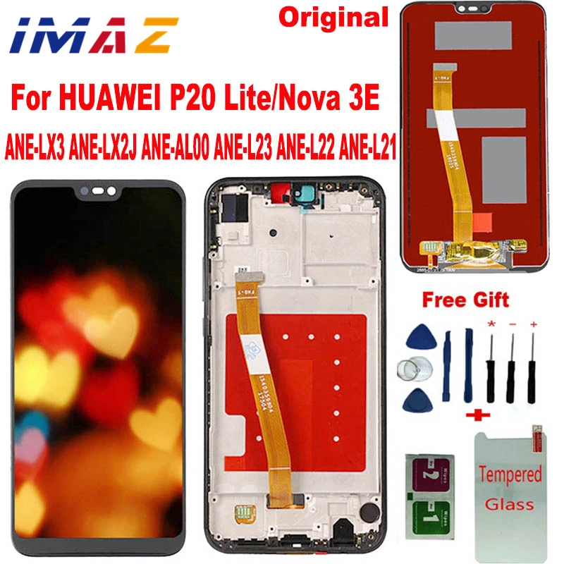 

IMAZ AAA Original LCD For HUAWEI P20 Lite Lcd Display Screen touch screen pannel digitizer assembly ANE-LX1 ANE-LX3 Nova 3e LCD