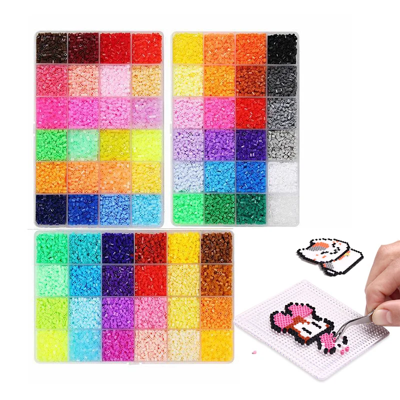 2.6mm 24/48 Colors Hama Beads Education Iron Beads 5mm Beads Ironing Quality Guarantee Perler Fuse Beads DIY Toy