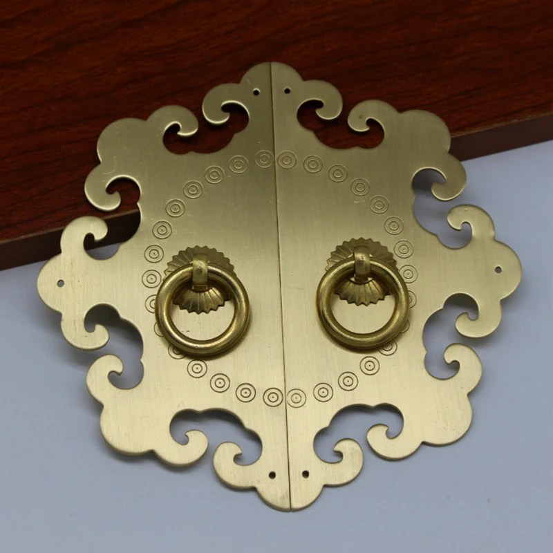 12,2 cm Chinese antieke meubels ladeknop hardware klassieke kledingkast kast schoendeur handvat kast kegel vintage pull