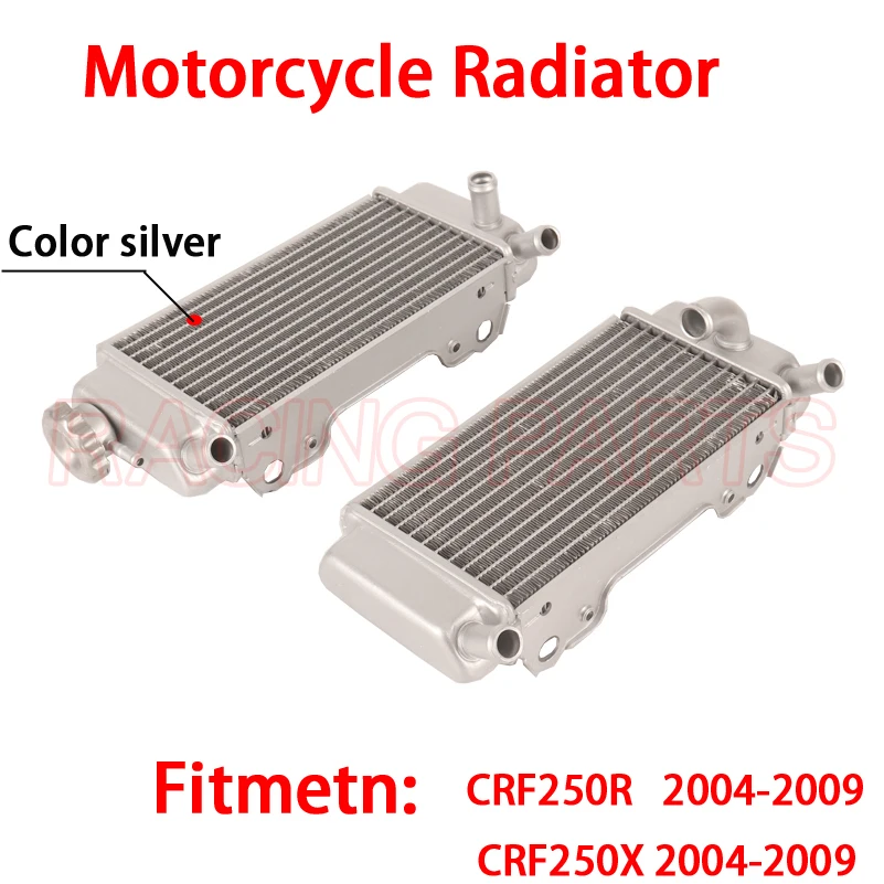 

New Motorcycle Aluminum Radiator Water Tank Cooling For HONDA CRF250R CRF250X CRF 250R 250X 250 R X 2004-2009 2005 2006