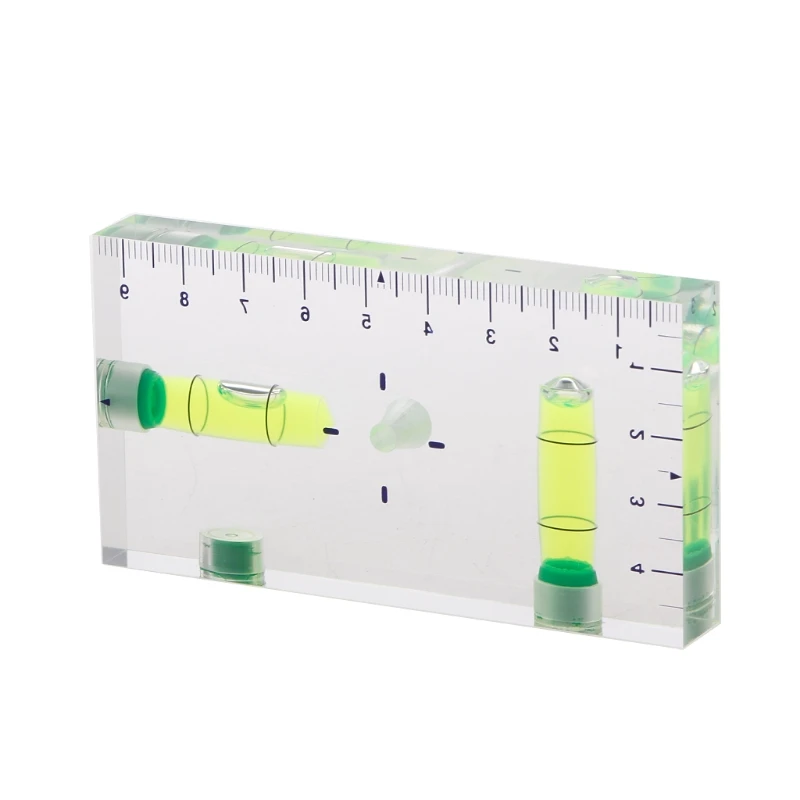 High Precision Transparent Two Direction Magnetic Level Bubble Mini Spirit Level Drop Ship