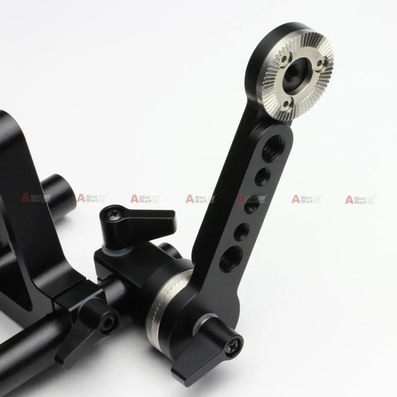 ARRI Type Rosette Dogbone Extention Bar Arm fr 15mm Rod Support Film Camera Rig Tilta Lanparte Grip Handle Gimbal Steadicam