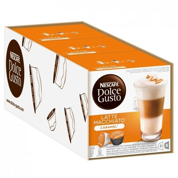 DOLCE GUSTO PACKS 3 LATTE MACCHIATTO CARAMELO