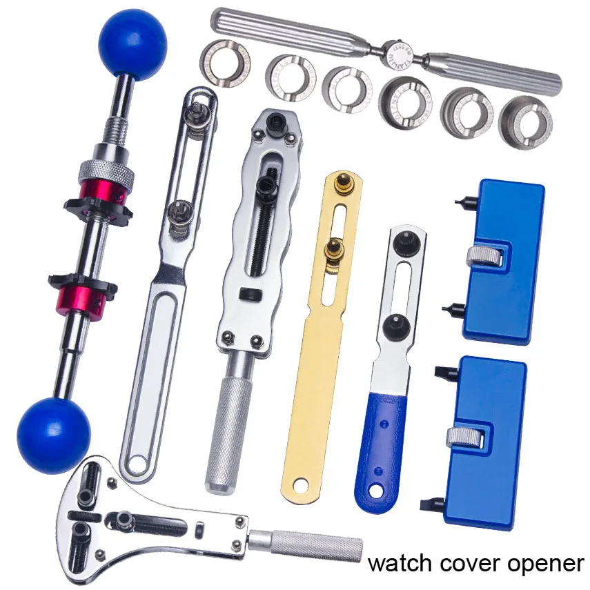 Solid Steel Watchmaker Repair Adjust Tool Watch Back Cover Opener 2 3 Claws Screw Watch Case Remover Open Wrench Tools  Kit Set