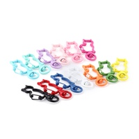 5pcs Snap Hook Trigger Clips Buckles Cat Shape Key Rings Lobster Clasp Hooks for Necklace Key Ring Clasp DIY Jewelry Making