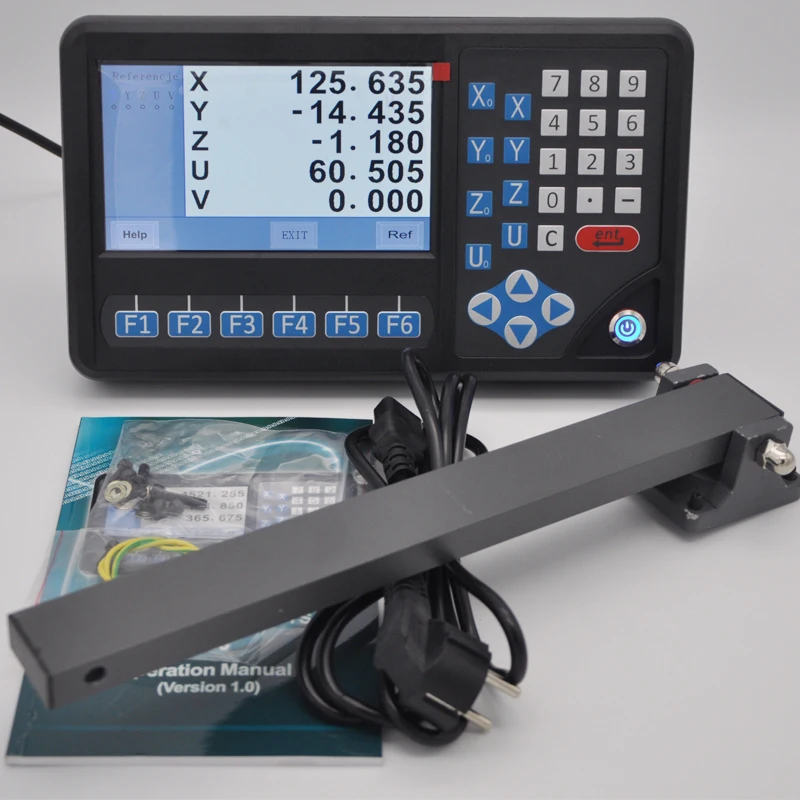 Imagem -04 - Ditron Grande Tela Lcd de Eixos Digital Readout Dro Display Lcd para Fresar Máquinas de Torno Chato
