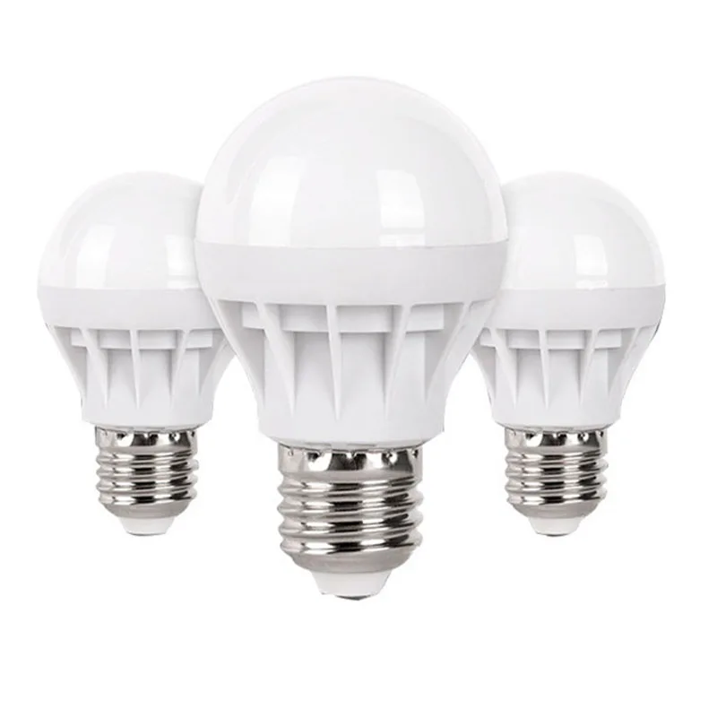 عالية الطاقة E27 Led لمبة 5730SMD 3 واط 5 واط 7 واط 9 واط 12 واط 15 واط 20 واط 25 واط LED مصباح ، 110 فولت 220 فولت مصباح ليد لمبة للمنزل Led الأضواء مصابيح