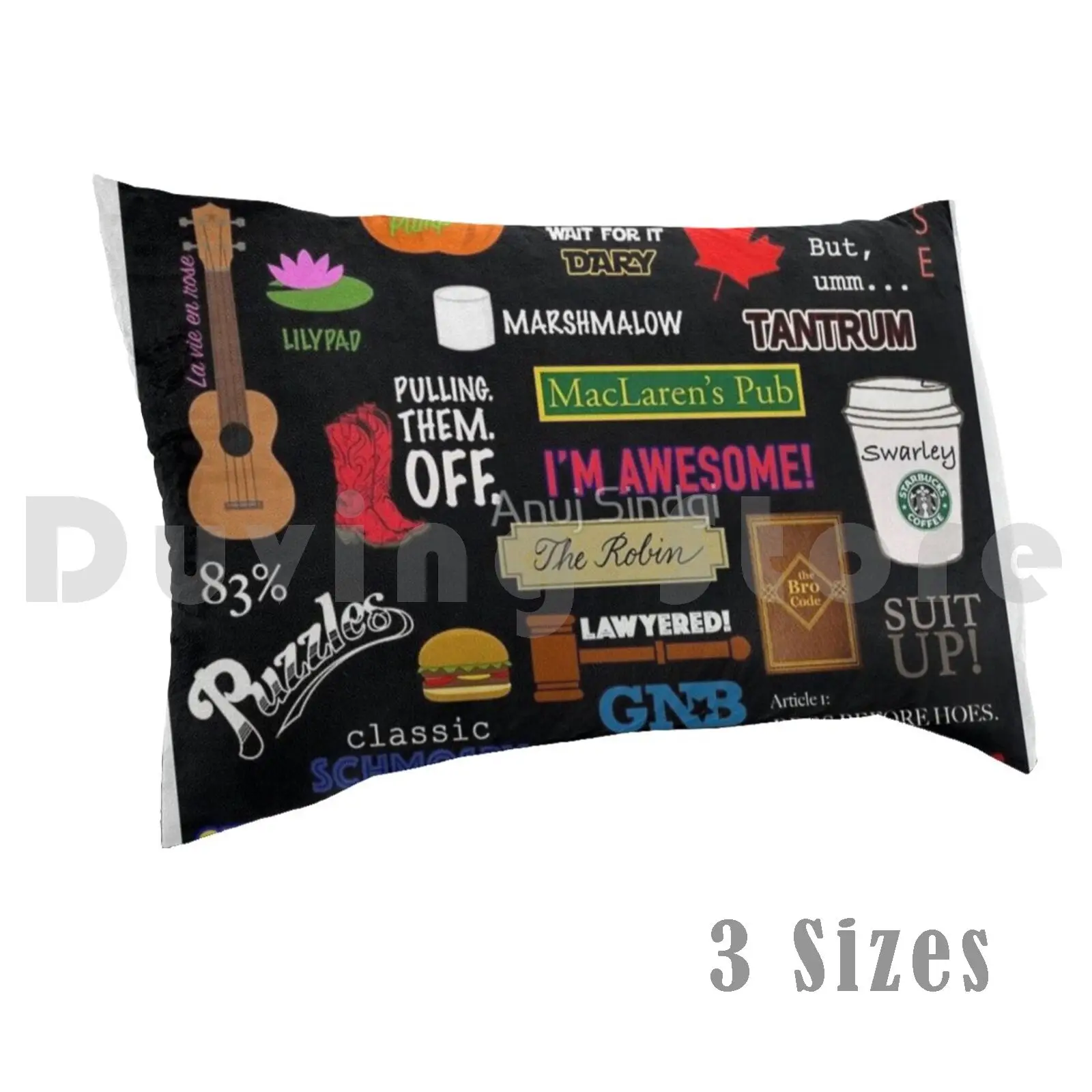 Himym Summary Pillow Case DIY 50*70 Himym How I Met Your Mother Netflix Netflix And Chill New Your Seiries