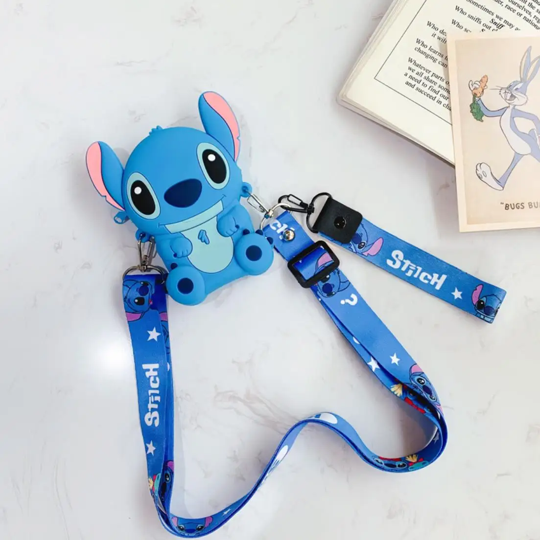 Disney cartoon Lilo & Stitch coin bag Stitch lovely wallet kawaiii Silica gel bag girl boy holder Clutch kid gift Action Figure