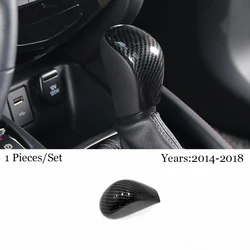For Nissan Qashqai J11 Rogue Sport 2014-2017 2018 ABS Carbon fiber Car gear shift lever knob handle Cover Trim Accessories 1pcs
