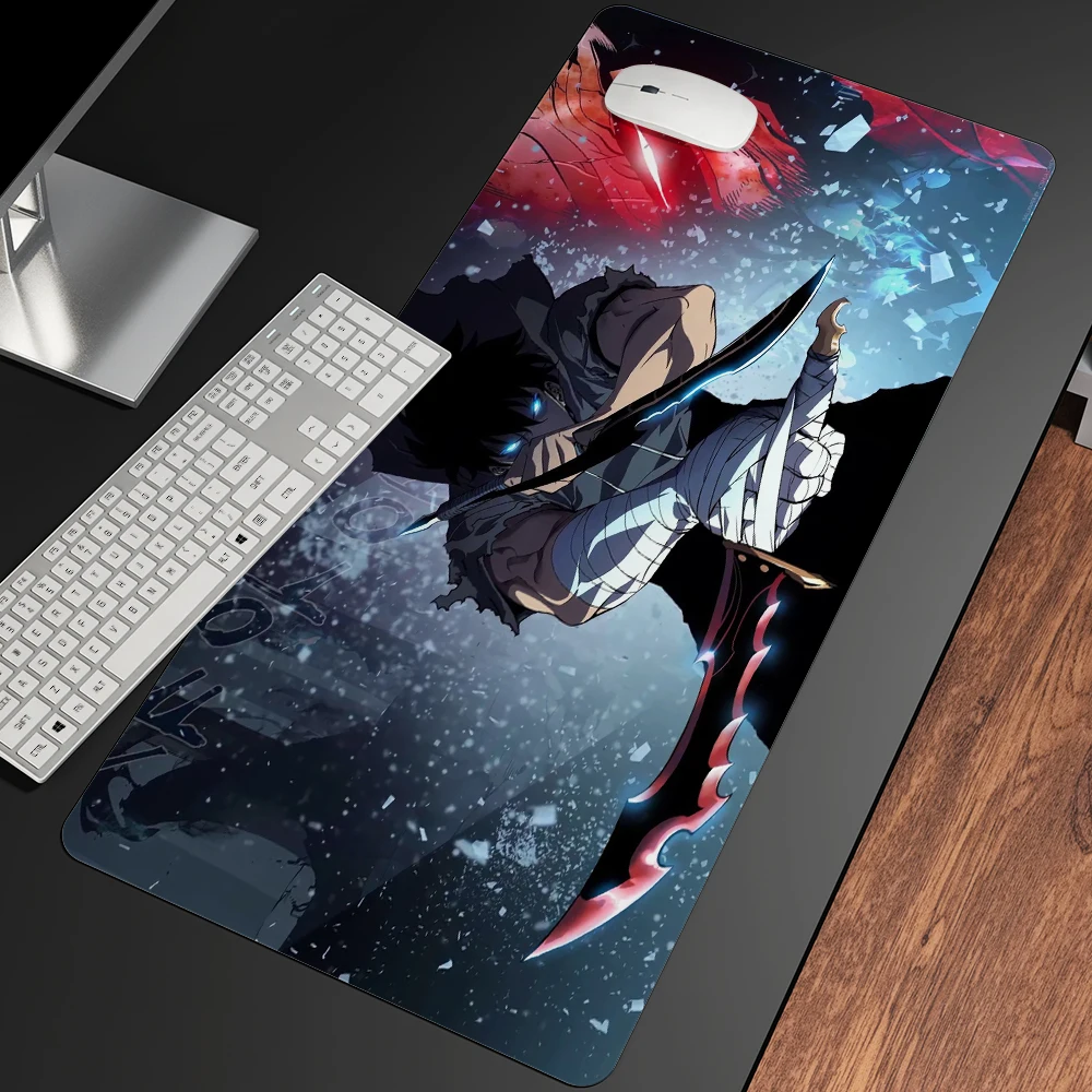 

XXL Anime Upgrade Alone Beautiful Pattern Large Gaming Desk Pad Lovely Mouse Pad HD Print Computer Gamer Locking Edge Mouse Mats